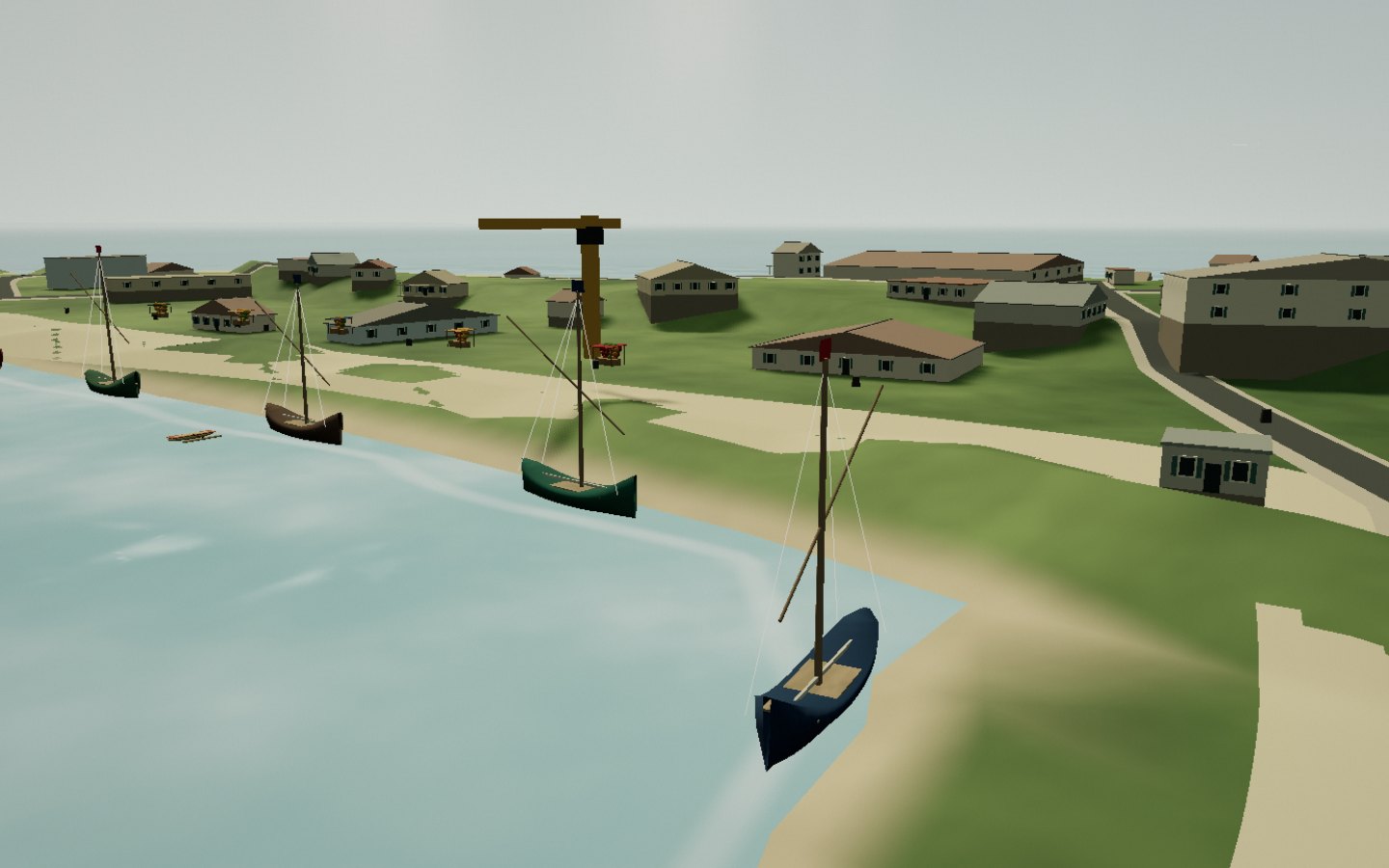 Le port aux boutres — illustration du paysage